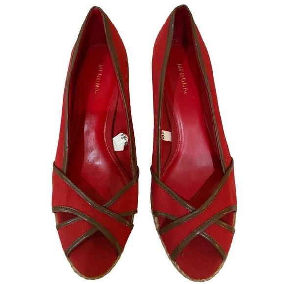 Merona Wenda Shoes Women's Size 8.5 Espadrilles Open Toe Slip On Platform Heels - Picture 4 of 11